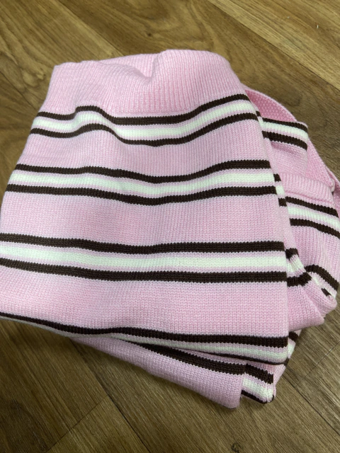 Imagem do Conjunto de tricô listrado feminino
