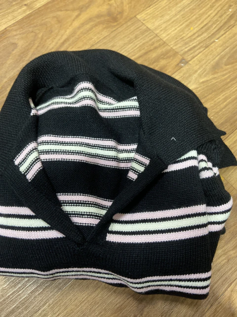 Conjunto de tricô listrado feminino - comprar online