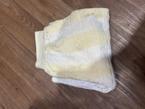 calça tricot listrada forrada - comprar online