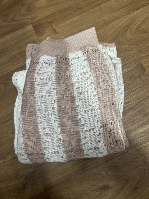 Imagem do calça tricot listrada forrada