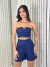 Conjunto linho bermuda e cropped de linho Faelly - comprar online