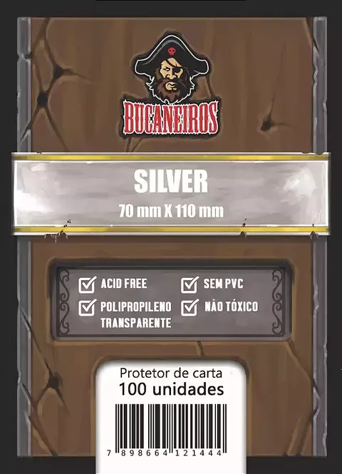 Sleeve Tamanho Silver (70x110) - Bucaneiros