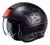 CASCO HJC V30 ALPI NEGRO/ROJO CAFE RACE CUSTOM - comprar online