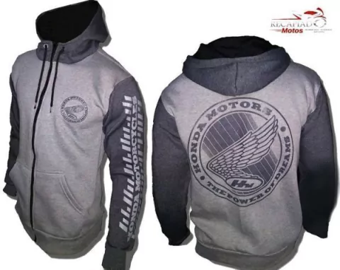 CAMPERAS ALGODON HONDA COMBINADA GRIS