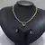 Conjunto Brinco Gota 7X10 e Colar Choker Reviera Cristal - semijoias na internet