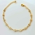Pulseira 16 Zircônias 4mm Cristal - Glamour e Sofisticação em Ouro - comprar online