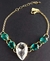 Pulseira Elo Português Gotas 13x18 Cristal na internet