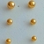 Trio de Brinco de Bolinha Maciça 2,5mm/3mm/4mm - Banhado a Ouro 18k