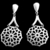 Brinco Mandala Vazada - Banhado a Prata - comprar online