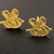 Brinco Abelhinha 11mm - Banhado a Ouro 18k