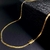 Corrente Masculina 70cm Malha Italiana 3,5mm - Banhada a Ouro