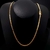 Corrente Masculina 70cm Malha Italiana 3,5mm - Banhada a Ouro - comprar online