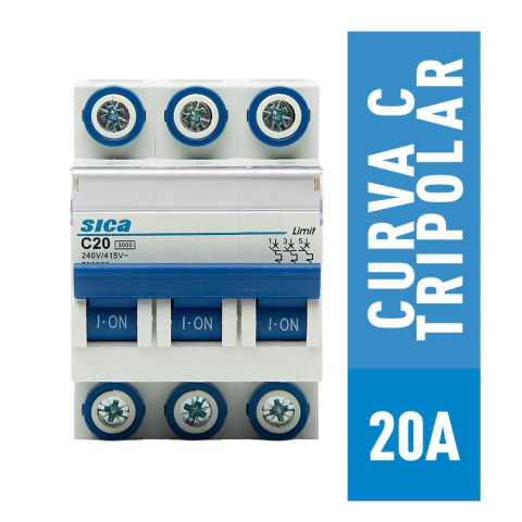 Interruptor Termomagnético Sica Tripolar 20A