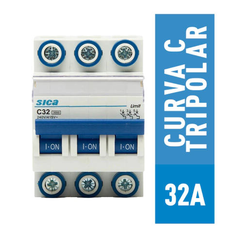 Interruptor Termomagnético Sica Tripolar 32A