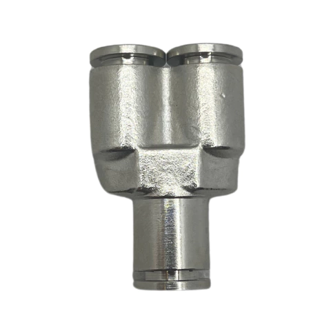 Conexão Pneumática União em Y Metal Engate Rápido Tubo 10mm