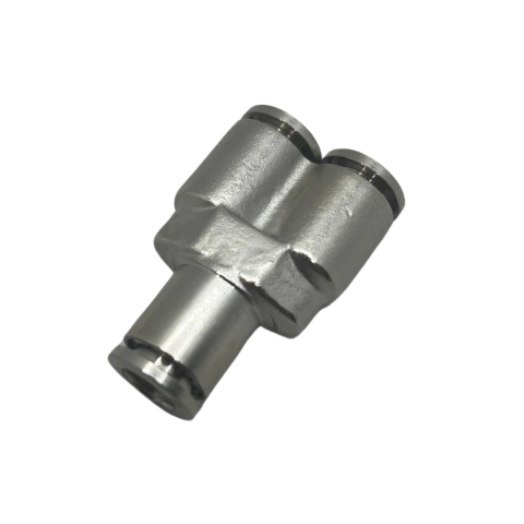 Conexão Pneumática União em Y Metal Engate Rápido Tubo 12mm
