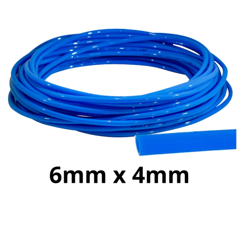 10 Metros Mangueira Pneumática Flexível Tubo PU 6mm x 4mm - comprar online