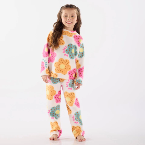 Pijama em soft thermo floral Up Baby