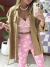 Imagen de Leggins Oxford Margaritas fondo Rosa