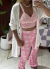 Leggins Oxford Margaritas fondo Rosa - tienda online