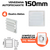 Grade Veneziana Auto Fechante Branca 150mm - loja online