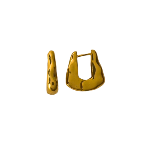 BRINCO ARGOLA TRIANGULAR ORGANICA