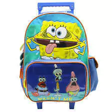 mochila carro 16 pulgadas, Bob esponja