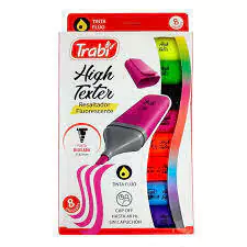 resaltadores trabi high texter Neón x8