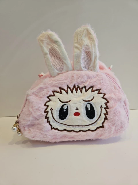 Cartera Labubu Peluche Circulo 20x15cm x1