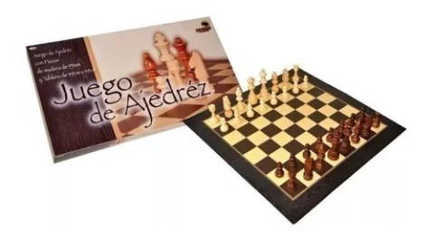 Juego AJEDREZ BISONTE TABLERO 49X49 piezas de Madera