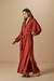 Vestido fluity liso decote retilinea VOAR