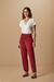 Calça detalhe no cós fluity liso VOAR