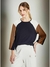 Blusa recortes manga AMARRAS
