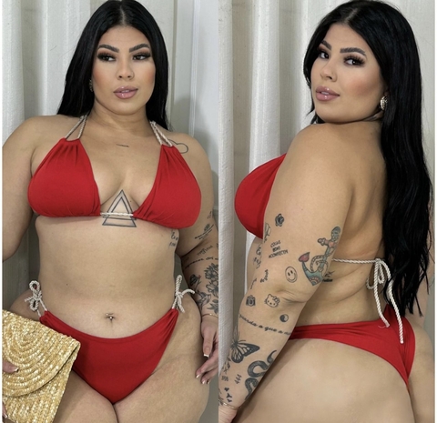 Biquini Cortininha Plus Size