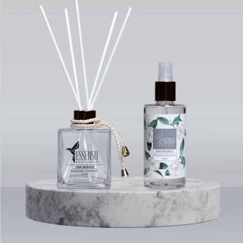 Kit Aromatizador de Ambiente e Home Spray - Chá Branco - comprar online