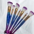 Kit 7 pincel rabo de sereia degrade azul