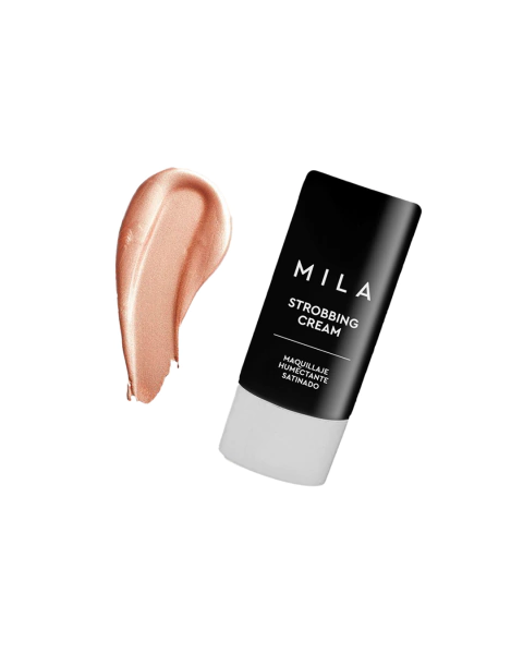 STROBING CREAM - Maquillaje Satinado Humectante - Iluminador Líquido - Nude Nácar Mila Marzi