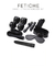 Kit Vibrador + Bondage Set de 7 piezas negro - comprar online