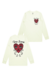 Camiseta Manga Longa Time Bomb (Blue skies broken hearts - off white)