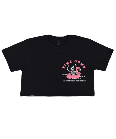 Cropped Time Bomb (Faster than the world - preto)