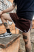 Shorts Tactel Time Bomb (Vintage - marrom) - loja online