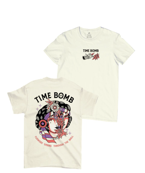Camiseta Time Bomb (Head Trip- off white)