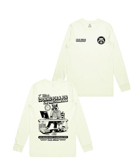 Camiseta Manga Longa Time Bomb (Heavens Knows - off white)