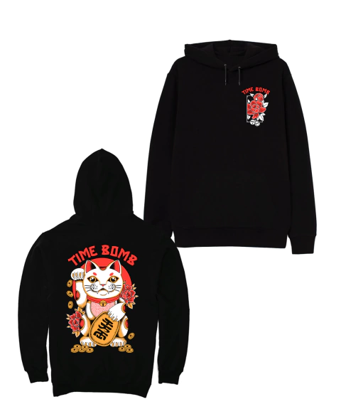 Moletom Time Bomb (Maneki Neko- preto)