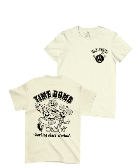 Camiseta Time Bomb (Working Class United - off white - ed especial)