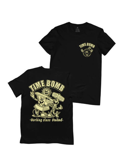 Camiseta Time Bomb (Working Class United - preto)
