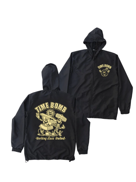 Jaqueta Corta Vento Time Bomb (Working Class United- preto)