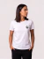 Camiseta Camaleão Branca - Pata Cinza - Feminina
