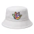 Chapéu Bucket Camaleão Branco - Pata Colorida
