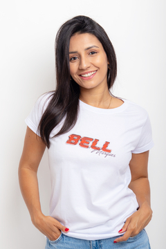 Camiseta Branca Bell Marques - BM Red - Feminina